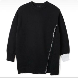 soduk open slit knit / black スドーク(ニット/セーター)