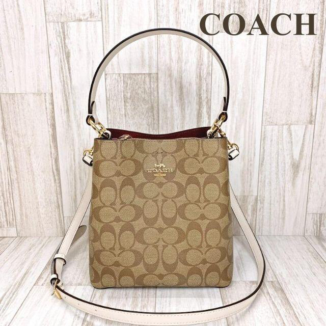 【新品】COACH コーチ ブラウンボア２WAYショルダーバッグ