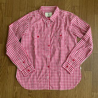 エーグル(AIGLE)のエイグル　シャツ　赤　レッド　M(シャツ/ブラウス(長袖/七分))