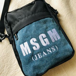 エムエスジイエム(MSGM)のMSGM エムエスジーエム ショルダーバッグ☆デニム＊ナイロン 付録 ノベルティ(ショルダーバッグ)