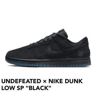 アンディフィーテッド(UNDEFEATED)のUNDEFEATED × NIKE DUNK LOW  BLACK　27.5cm(スニーカー)