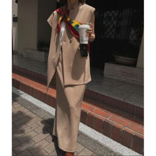 アメリヴィンテージ(Ameri VINTAGE)のAmeri OTONA WRAP VEST SET UP DRESS(セット/コーデ)