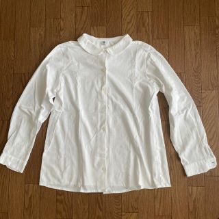 ユニクロ(UNIQLO)のユニクロ　長袖シャツ　160(ブラウス)