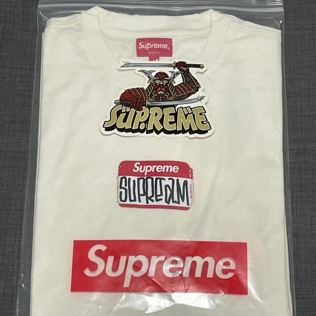 L 白 Supreme Gonz Nametag S/S Top Tee