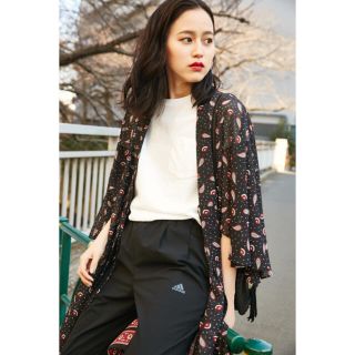 マウジー(moussy)のmoussy ペイズリー柄 ガウン(カーディガン)