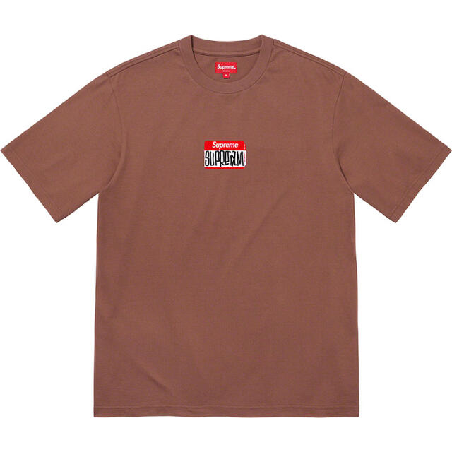 L ブラウン Supreme Gonz Nametag S/S Top Tee