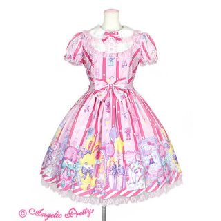 アンジェリックプリティー(Angelic Pretty)のToy Doll Box ワンピース　ピンク(ひざ丈ワンピース)