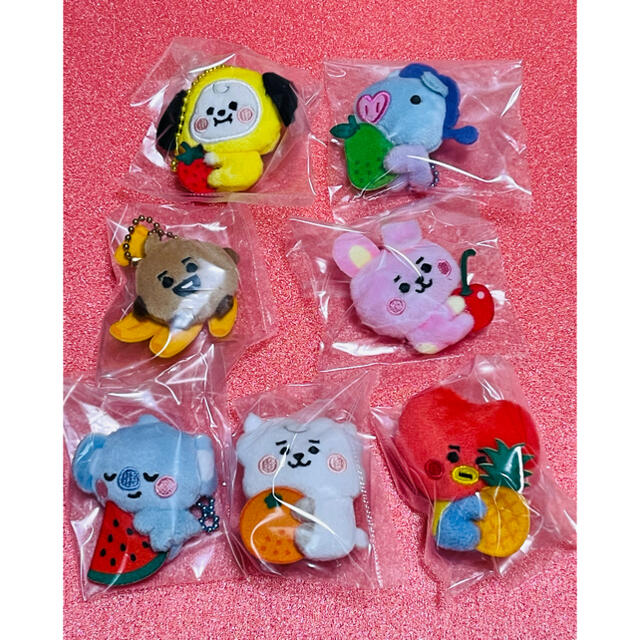 【全7種】BTS BT21 ぬいぐるみ キーホルダー