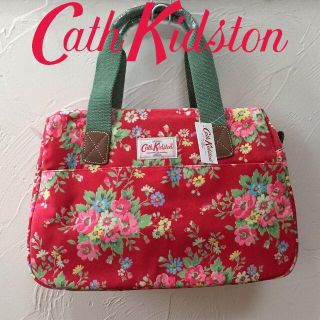 キャスキッドソン(Cath Kidston)の新品 キャスキッドソン ジップアップハンドバッグ フォークフラワーレッド(ハンドバッグ)