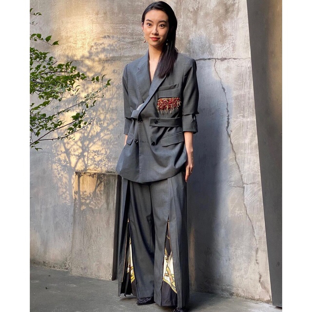 希少【M】新品未使用 TOGA×H&M ウールダブルジャケット 即完売の通販