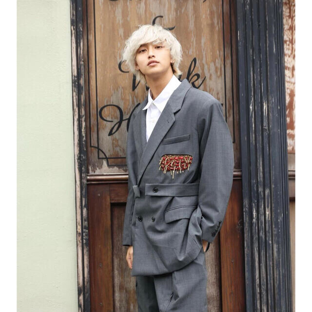 希少【M】新品未使用 TOGA×H&M ウールダブルジャケット 即完売の通販