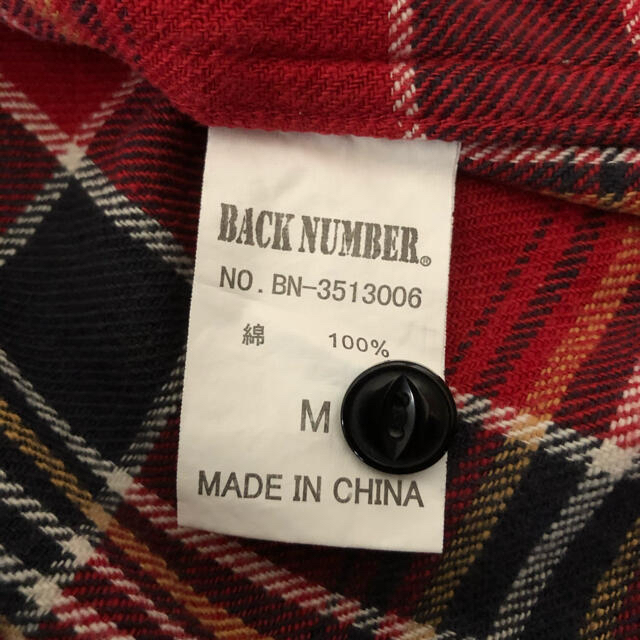 BACK NUMBER(バックナンバー)のチェックシャツ　ネルシャツ　M メンズのトップス(シャツ)の商品写真