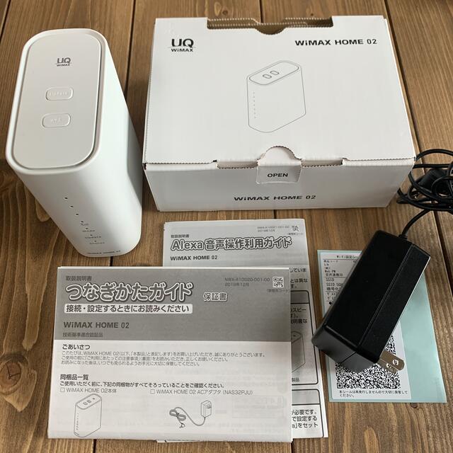 【同梱品完備】NEC WiMAX HOME 02 ホームルーター ホワイト