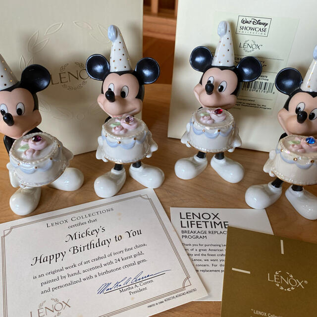 Disney(ディズニー)のLENOX"Mickey's HappyB-day"9月 ディズニーフィギュア エンタメ/ホビーのフィギュア(アニメ/ゲーム)の商品写真