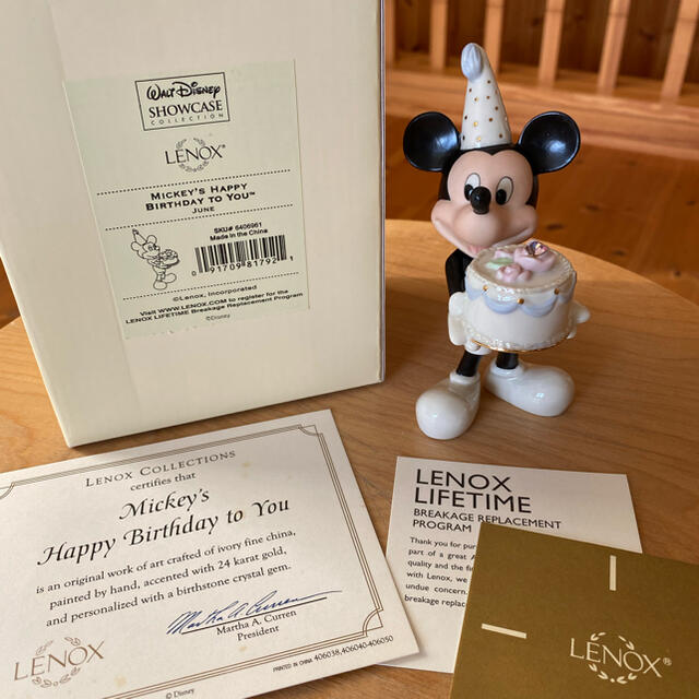 Disney(ディズニー)の___s.mii様 専用LENOX"Mickey's HappyB-day"6月 エンタメ/ホビーのフィギュア(アニメ/ゲーム)の商品写真