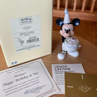 ディズニー(Disney)のLENOX"Mickey's HappyB-day"2月 ディズニーフィギュア(アニメ/ゲーム)