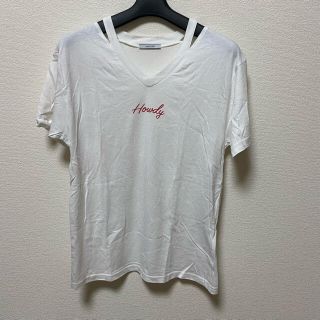 ベイフロー(BAYFLOW)のBAYFLOW デザイン Tシャツ レディーストップス USED(Tシャツ(半袖/袖なし))