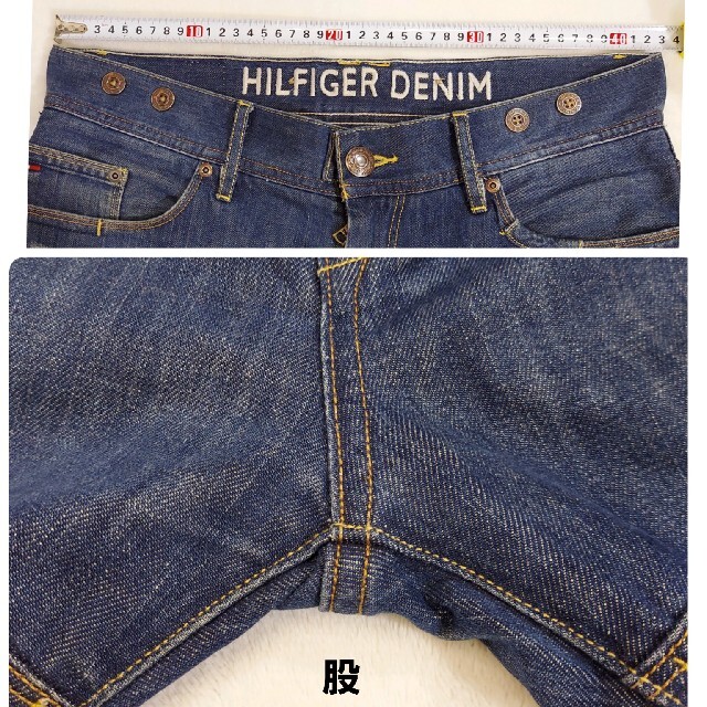 TOMMY HILFIGER(トミーヒルフィガー)のTOMMY HILFIGER ユーズド加工 デニム パンツ 79423 メンズのパンツ(デニム/ジーンズ)の商品写真