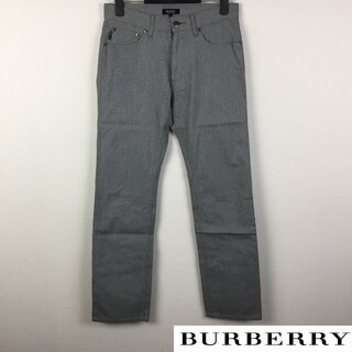 バーバリーブラックレーベル(BURBERRY BLACK LABEL)の美品 BURBERRY BLACK LABEL ストレートパンツ グレー(スラックス)