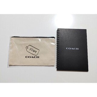 コーチ(COACH)の新品未使用　コーチ　ノベルティ　ノート〈スケッチブック〉とポーチ(ノベルティグッズ)