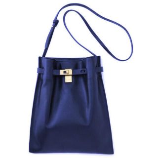 プラージュ(Plage)の値下げ！オルセット ショルダーバッグ 本革 ORSETTO NAVY(ショルダーバッグ)