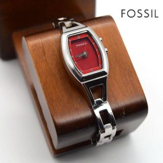 フォッシル(FOSSIL)の《最終値》FOSSIL BIGTIC 腕時計 30M防水 90s レッド ハート(腕時計)