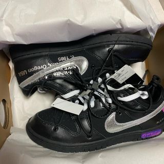 オフホワイト(OFF-WHITE)のOFF-WHITE × NIKE DUNK LOW BLACK 50(スニーカー)