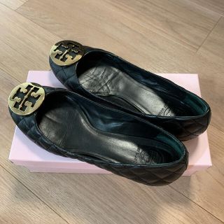 トリーバーチ(Tory Burch)のお値下げ不可　トリーバーチ　フラットパンプス　キルティング　黒(ハイヒール/パンプス)