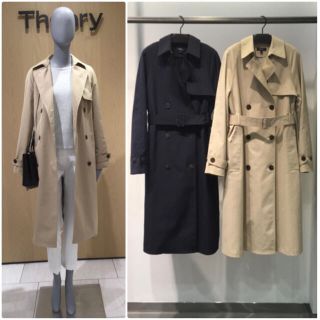 theory 20SS 取り外しライナー付き トレンチコート ベージュ
