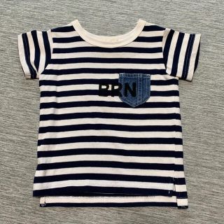 ブランシェス(Branshes)の【ブランシェス】ボーダー ワンポイントポケット(Tシャツ/カットソー)