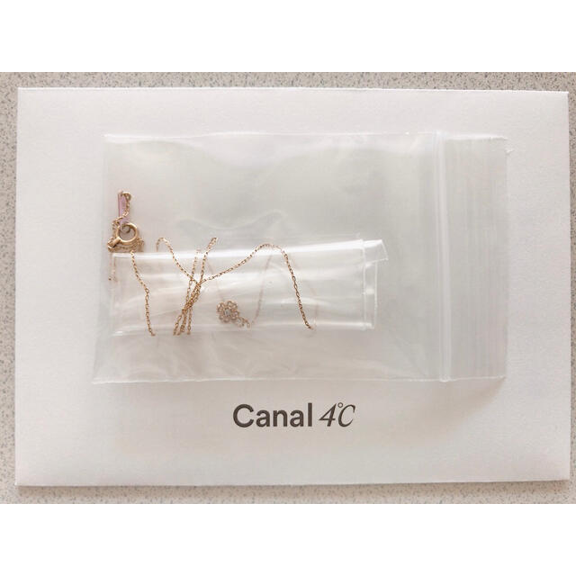 canal４℃(カナルヨンドシー)のCanal4℃ K10 YG フラワーモチーフネックレス クローバー ペンダント レディースのアクセサリー(ネックレス)の商品写真