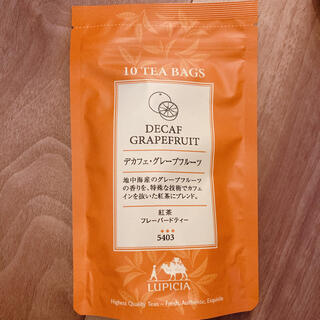 ルピシア(LUPICIA)の【LUPICIA】新品未開封デカフェグレープフルーツ/ティーバッグ2.5g×10(茶)