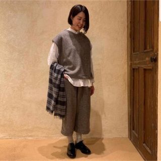 ネストローブ(nest Robe)の【タイムセール】ネストローブ ウールナイロン天竺　サルエルパンツ(サルエルパンツ)