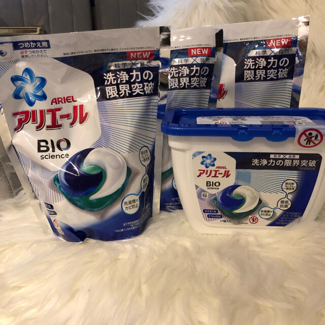 P&G(ピーアンドジー)のアリエールBIOジェルボール•計65個•食器用洗剤ジョイ★送料無料 インテリア/住まい/日用品の日用品/生活雑貨/旅行(日用品/生活雑貨)の商品写真