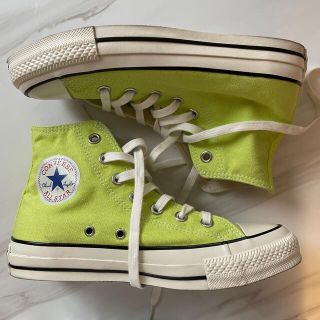 コンバース(CONVERSE)のCONVERSE コンバース ハイカット ライムグリーン 23.5cm(スニーカー)