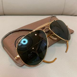 70s RayBan USA B\u0026Lサングラス アビエーター アウトドアーズマン