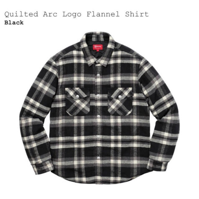 supreme quilted arc logo flannel shirt ブルゾン