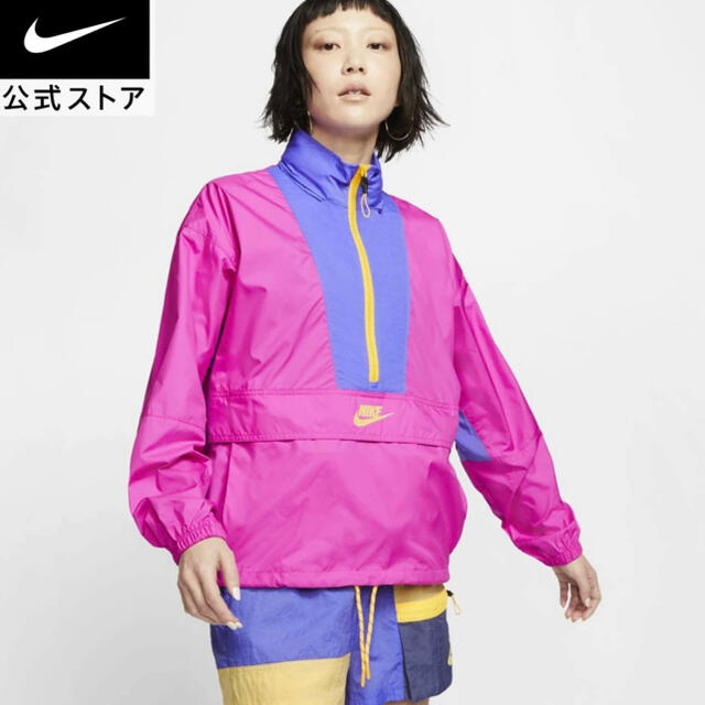 NIKE(ナイキ)のナイキ　スポーツウェア　ウィメンズジャケット　フード　プルオーバー　M レディースのジャケット/アウター(ブルゾン)の商品写真