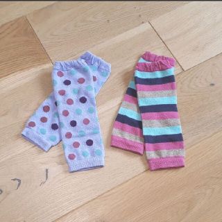 ベルメゾン(ベルメゾン)のベルメゾン ベビー 子供服 レッグウォーマー 水玉 ボーダー 2点 セット(レッグウォーマー)