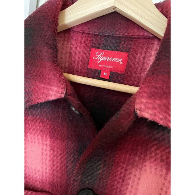 Supreme - Supreme Shadow Plaid Fleece Shirt Red Mの通販 by より's ...