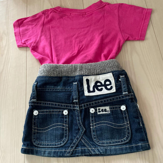 Lee(リー)のLee ミニスカート　80センチ キッズ/ベビー/マタニティのベビー服(~85cm)(スカート)の商品写真