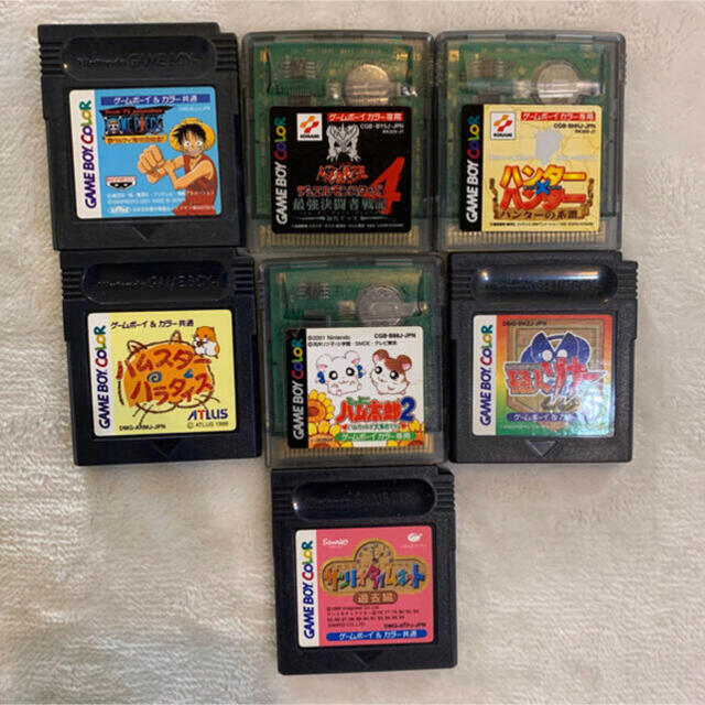 ゲームボーイ(ゲームボーイ)の美品 GAMEBOY COLOR ゲームボーイ カラー + ソフト7本  エンタメ/ホビーのゲームソフト/ゲーム機本体(携帯用ゲーム機本体)の商品写真