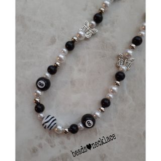 ディーホリック(dholic)のsale beads❤︎ necklace zebra(ネックレス)