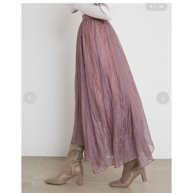 SNIDEL(スナイデル)のシアーイレヘムスカート レディースのスカート(ロングスカート)の商品写真