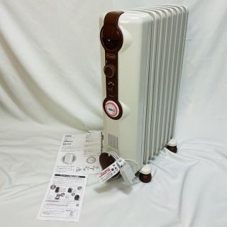 デロンギ(DeLonghi)のDeLonghi JR0812-BR(ブラウン)限定色 美品　オイルヒーター(オイルヒーター)