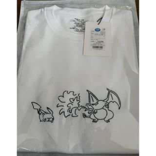 ポケモン(ポケモン)の長場雄 ピカチュウ＆リザードン ポケモン 刺繍 Tシャツ 半袖(Tシャツ/カットソー(半袖/袖なし))