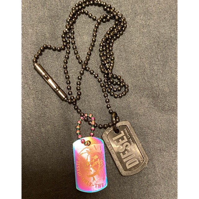 美品】DIESEL ドッグタグネックレス - ネックレス