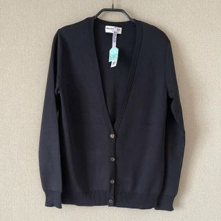 バレンシアガ(Balenciaga)のBALENCIAGA バレンシアガ　美品　シルク100%ブラックカーディガン(カーディガン)