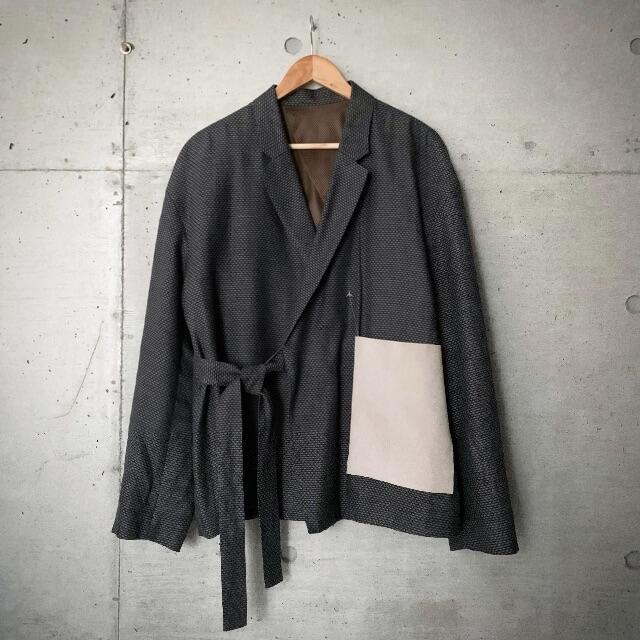 Y.O.N - DOUBLE BREASTED WRAP JACKET