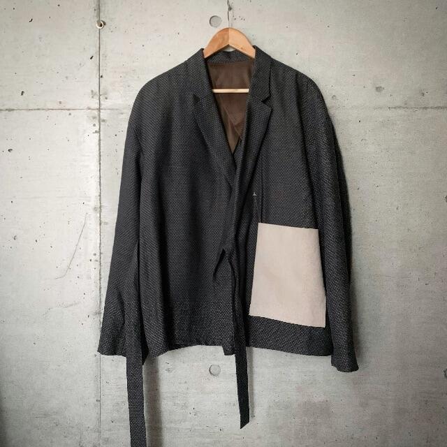 Y.O.N - DOUBLE BREASTED WRAP JACKET 7